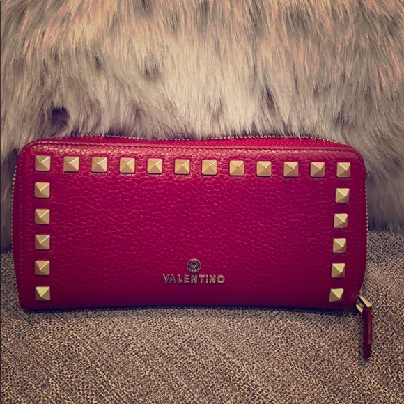 valentino studded wallet